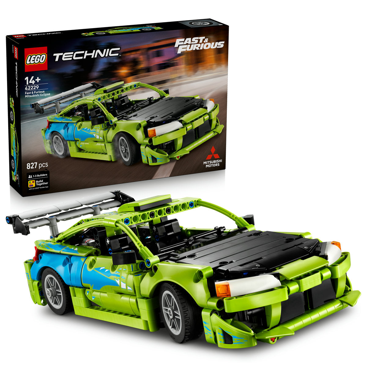 LEGO Technic Fast and Furious Mitsubishi Eclipse Car Building Set 42229