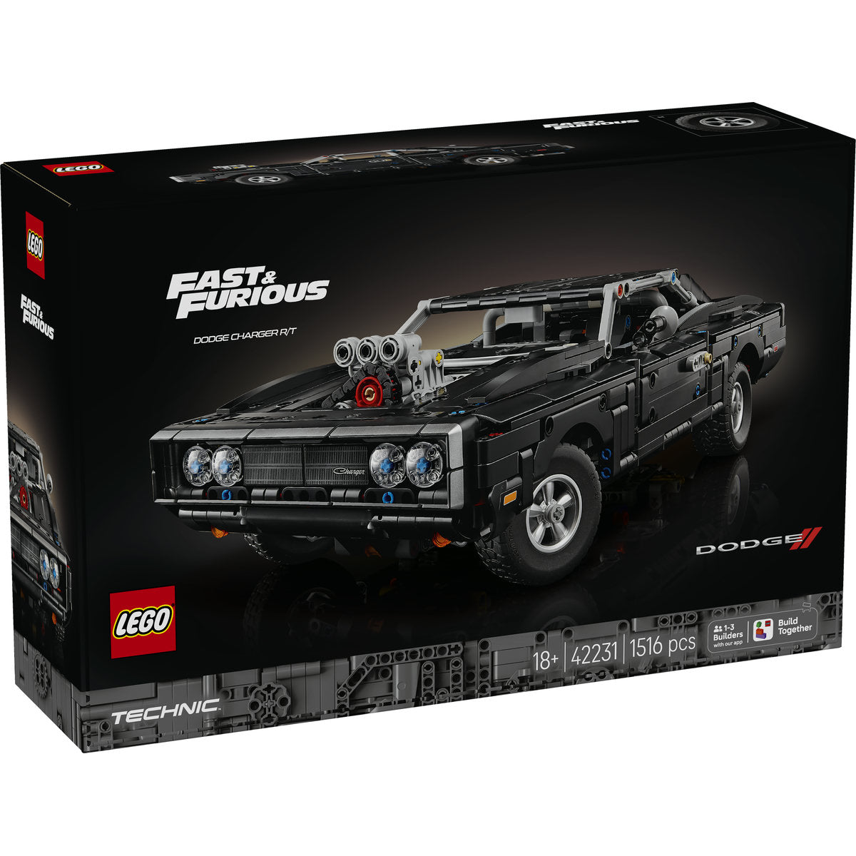 LEGO Technic Fast and Furious Dodge Charger Car Building Set 42231