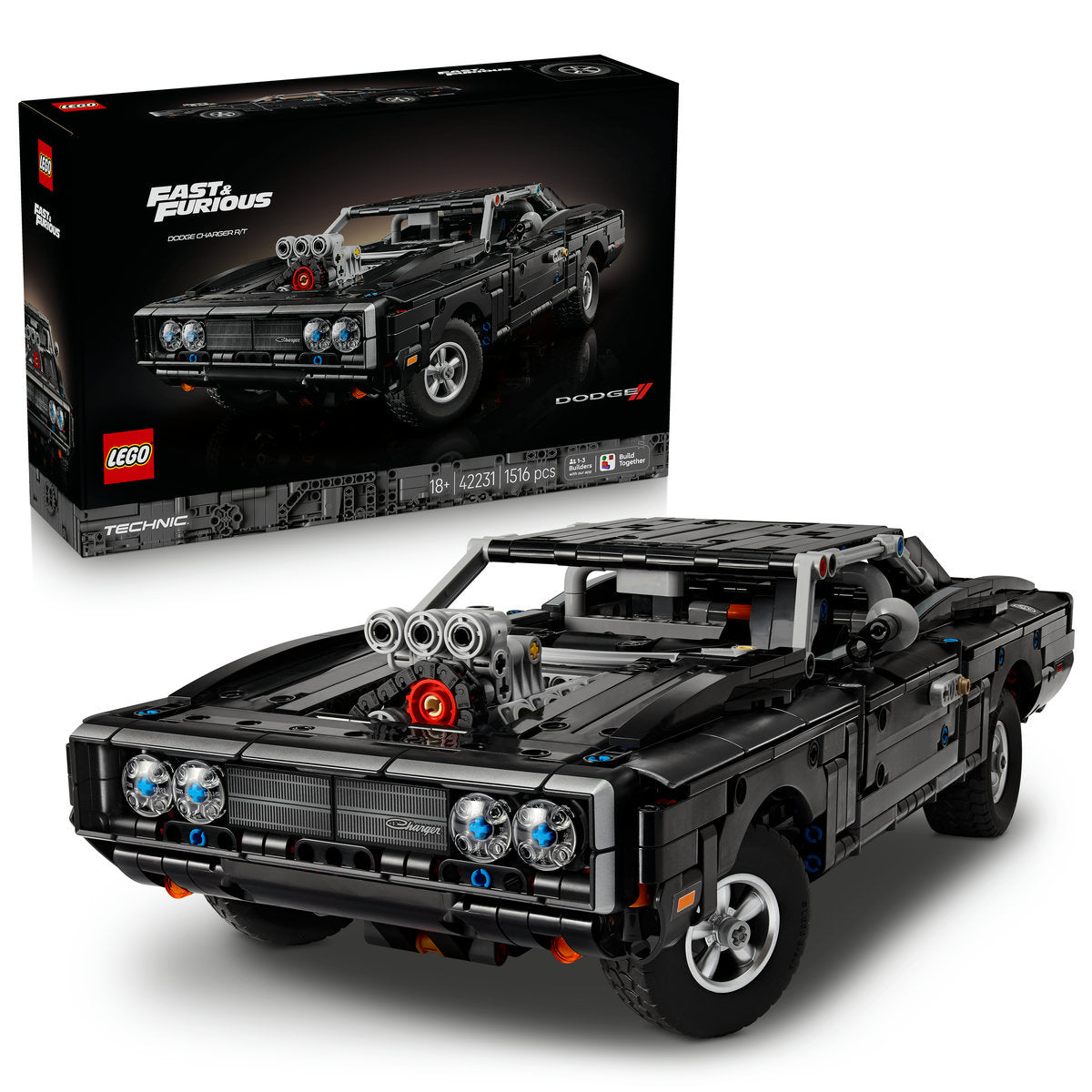 LEGO Technic Fast and Furious Dodge Charger Car Building Set 42231
