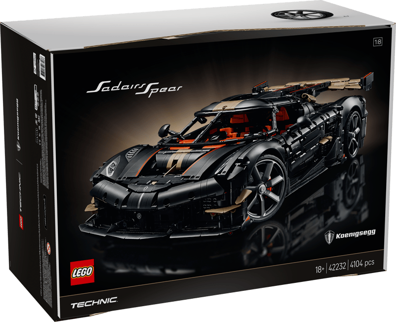 LEGO Technic Koenigsegg Sadair's Spear Megacar Building Set 42232