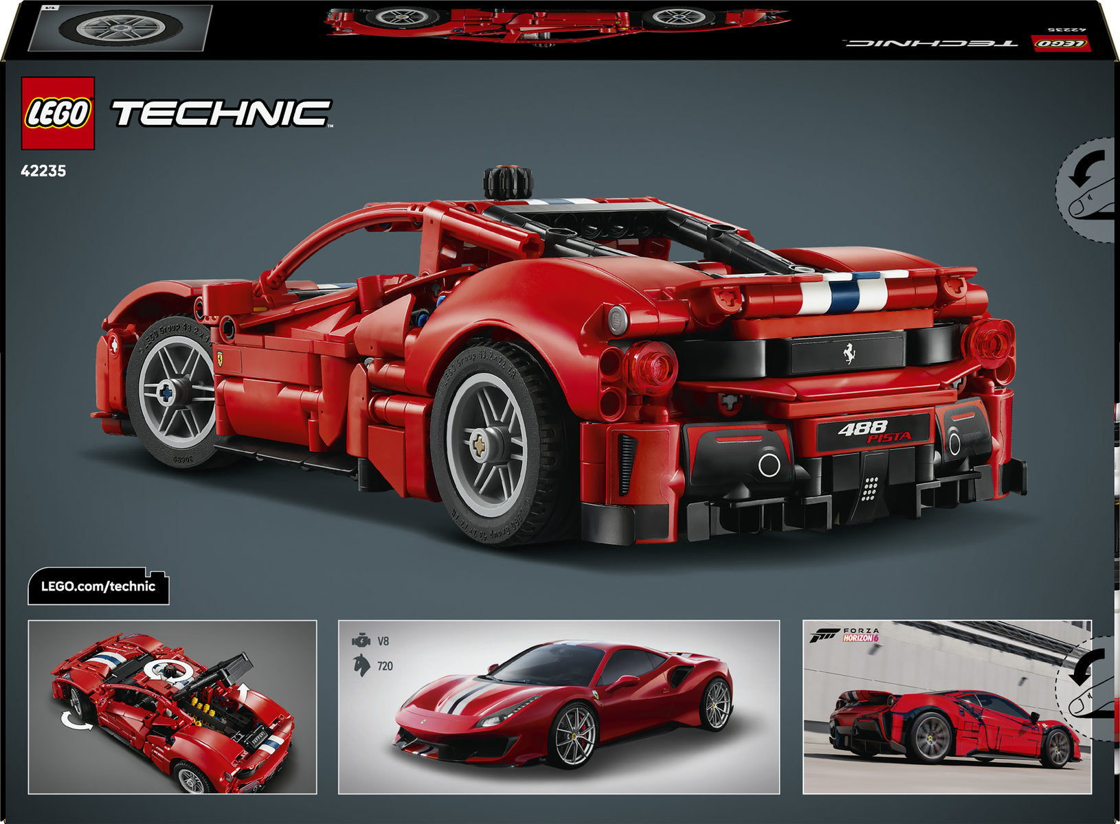 LEGO Technic Ferrari 488 Pista Building Set 42235