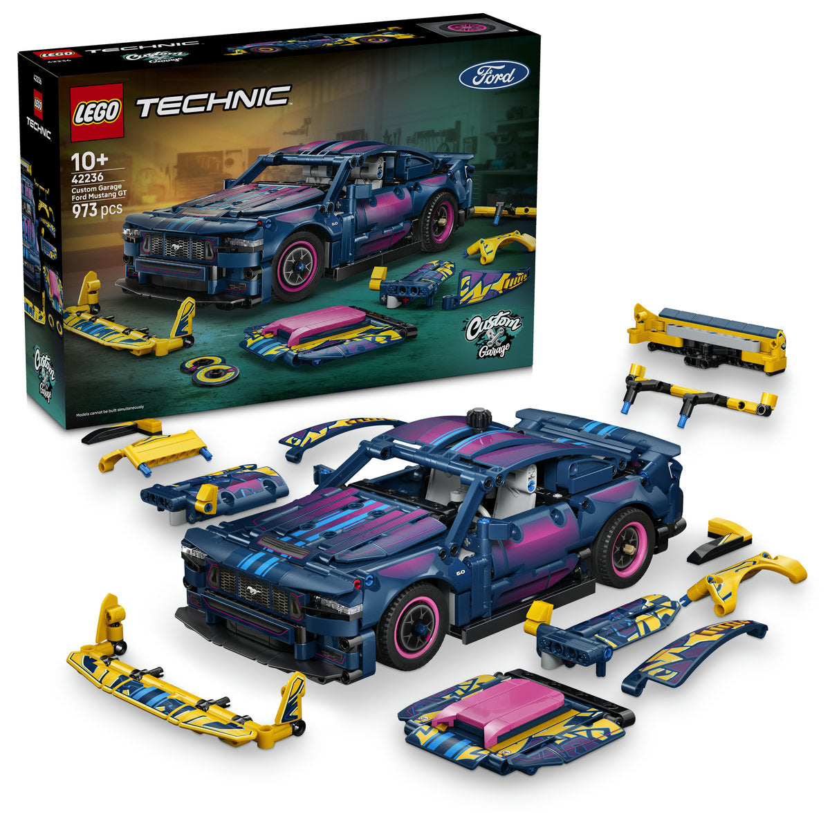 LEGO Technic Ford Mustang GT Custom Garage Building Set 42236