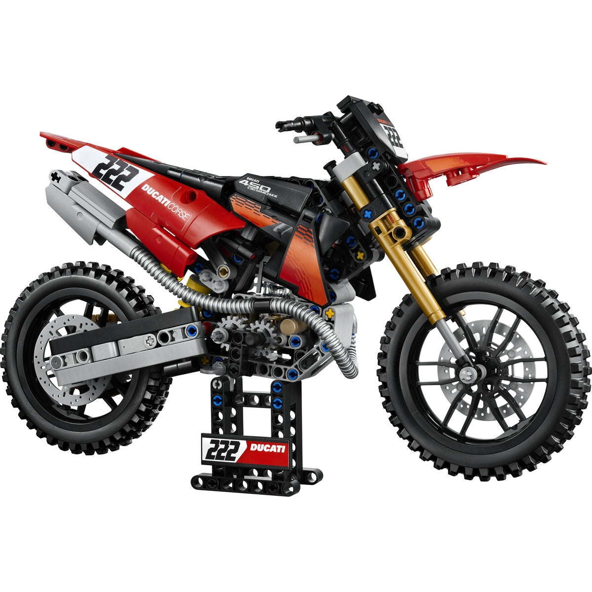 LEGO Technic Ducati Desmo450 MX Factory Motorcycle Building Set 42238