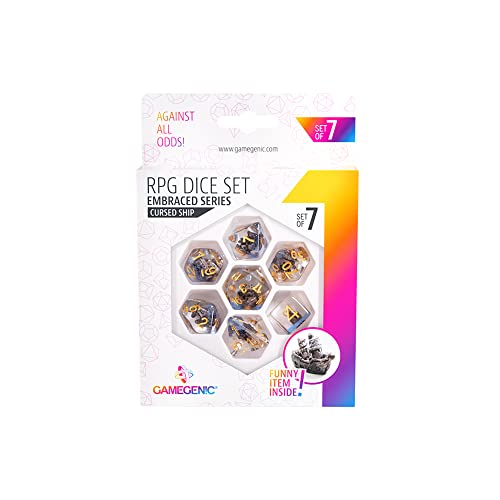 Gamegenic Embraced Series Cursed Ship RPG Dice Set (7pcs) Multicolor