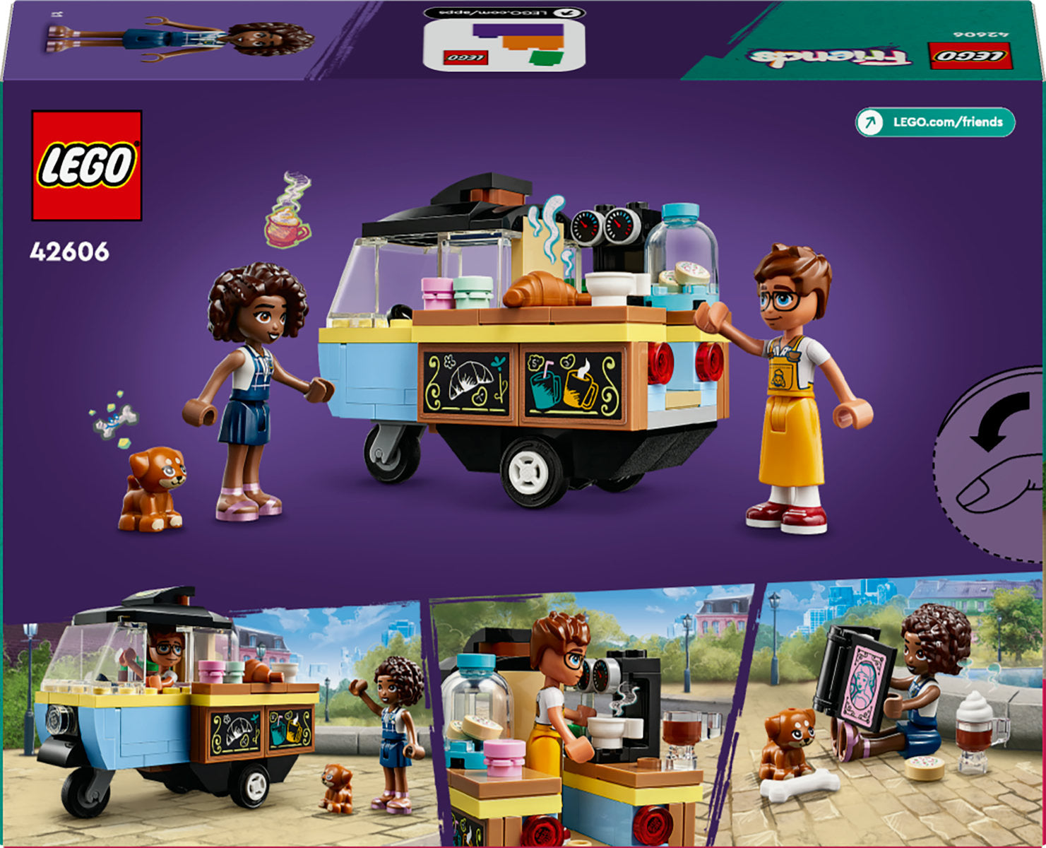 LEGO Friends Mobile Bakery Food Cart Toy Set 42606