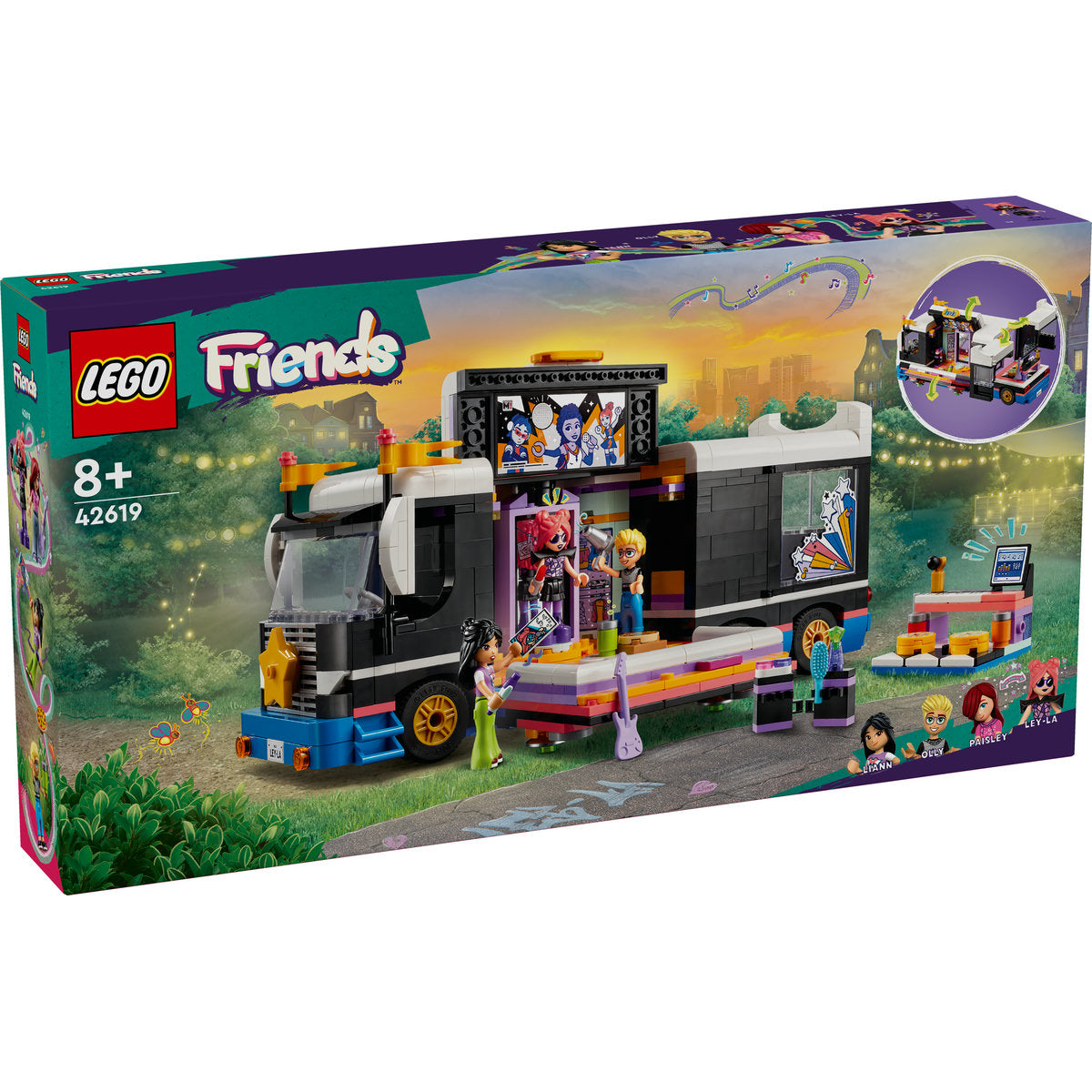 LEGO Friends Pop Star Music Tour Bus Toy Set 42619