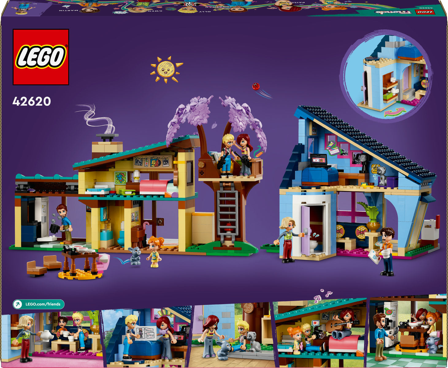 LEGO Friends Olly and Paisley's Family Houses 42620
