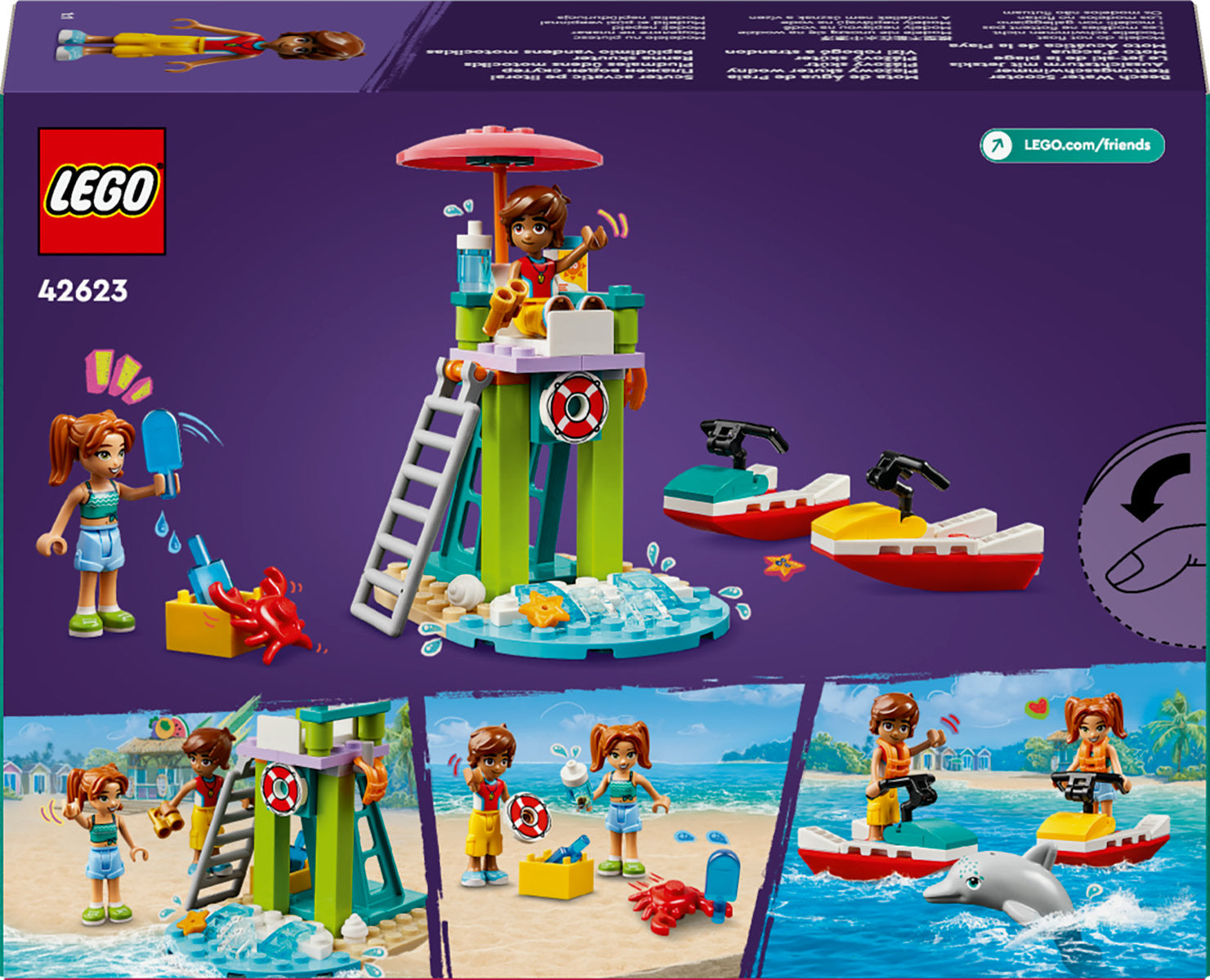 LEGO Friends Beach Water Scooter Building Toy 42623