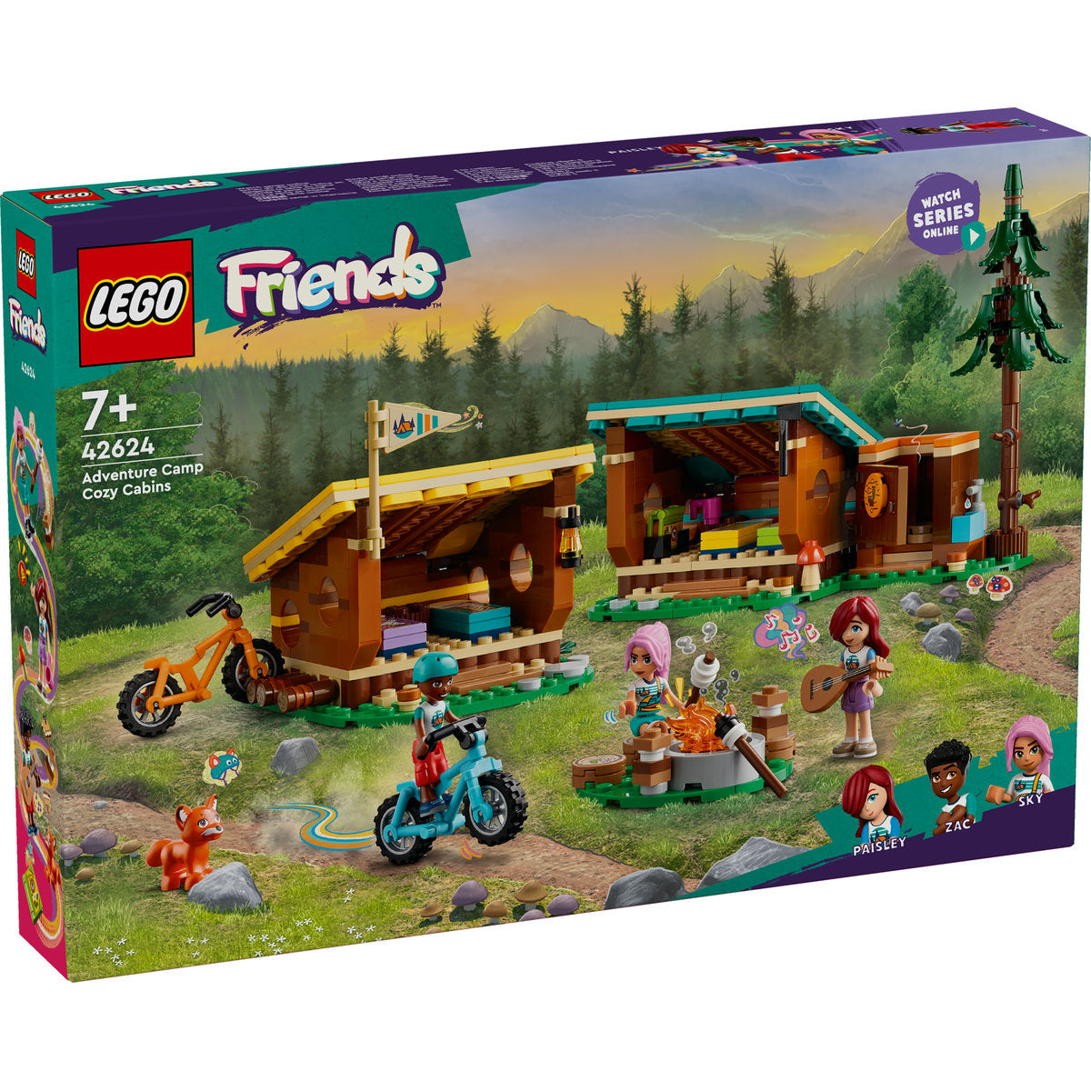 LEGO Friends Adventure Camp Cosy Cabins Set 42624