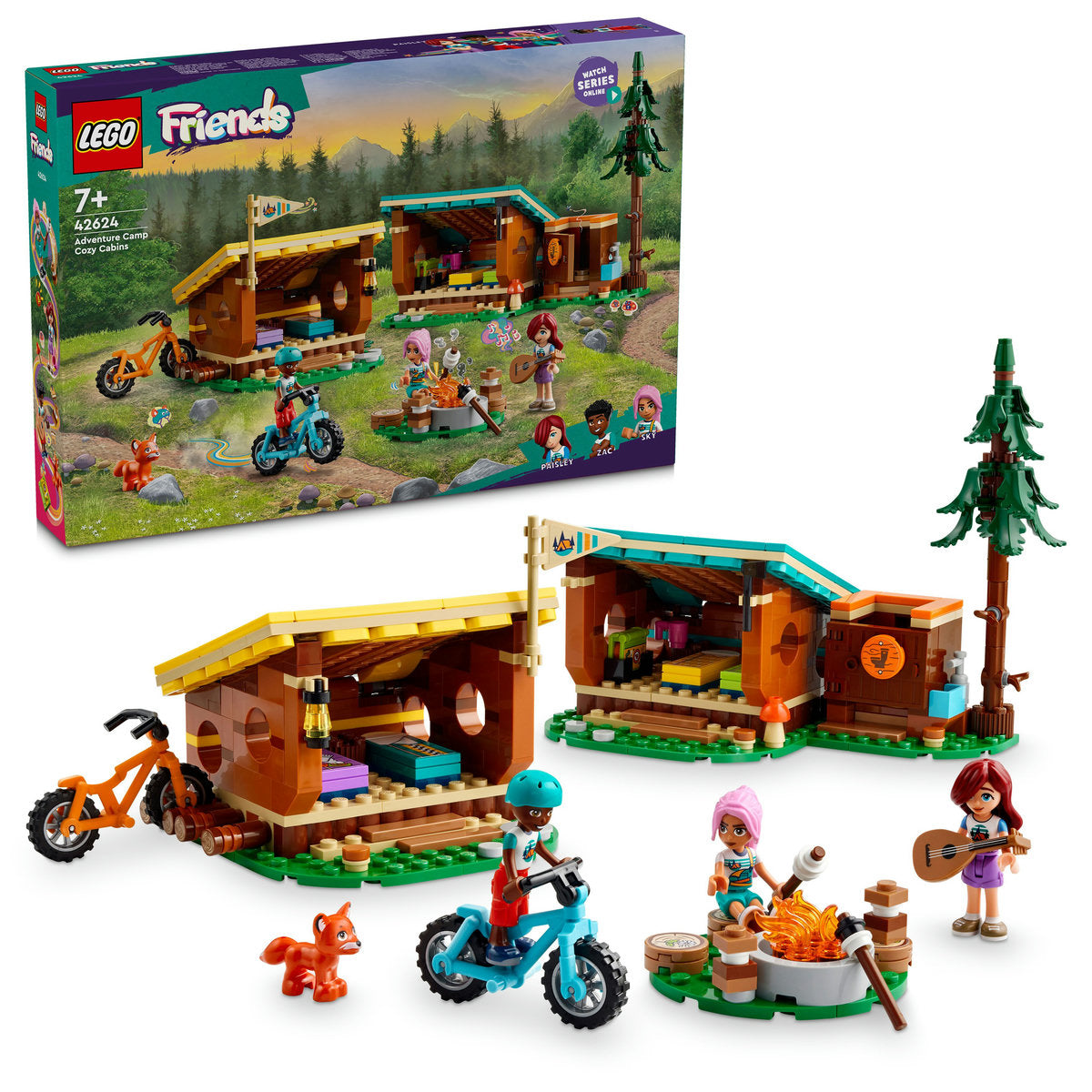 LEGO Friends Adventure Camp Cosy Cabins Set 42624