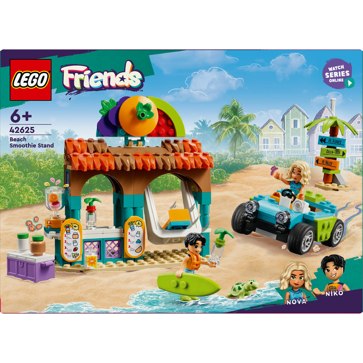 LEGO Friends Beach Smoothie Stand Food Toy Set 42625