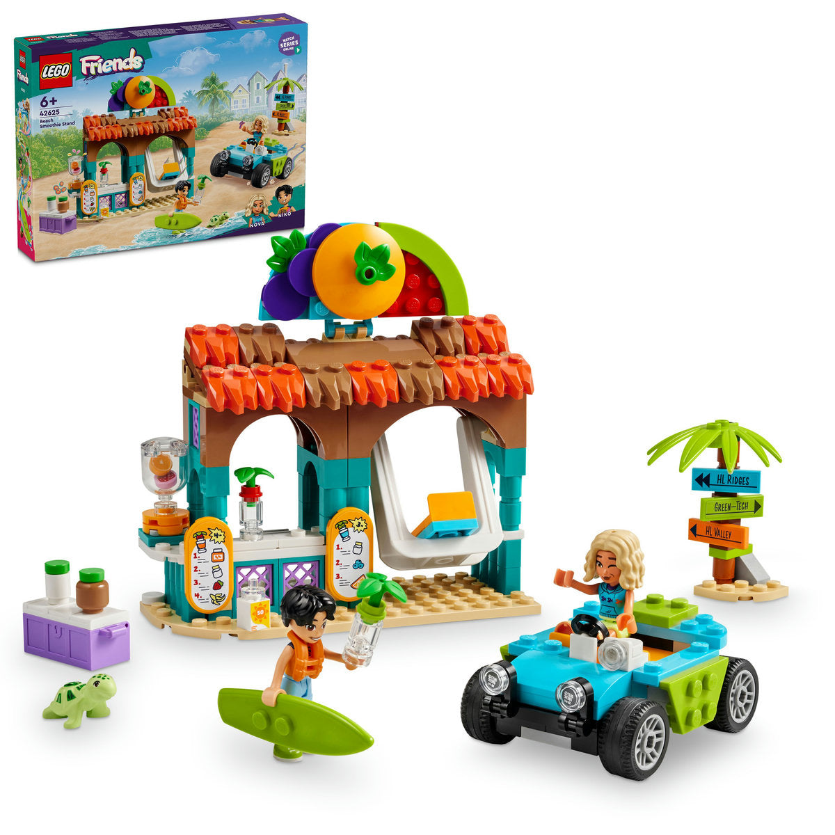 LEGO Friends Beach Smoothie Stand Food Toy Set 42625
