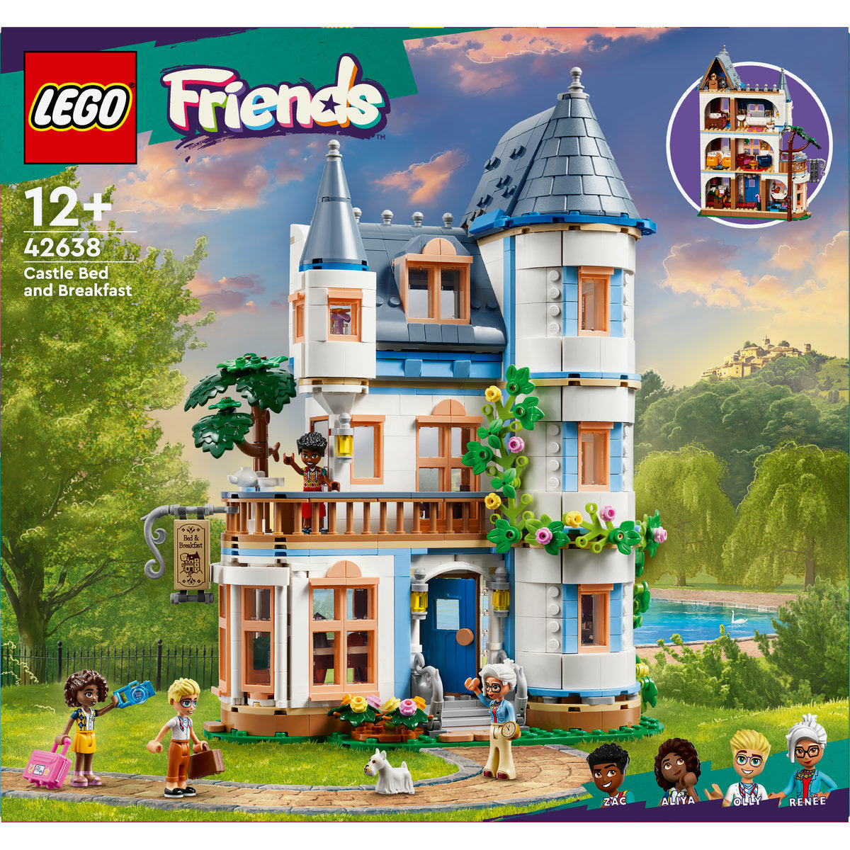 LEGO Friends Castle Bed and Breakfast Toy Set 42638