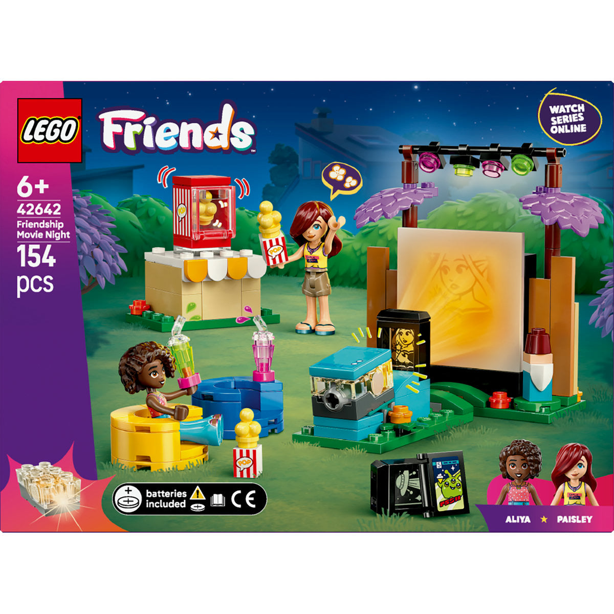 LEGO Friends Friendship Movie Night Pretend-Play Toy Building Kit 42642