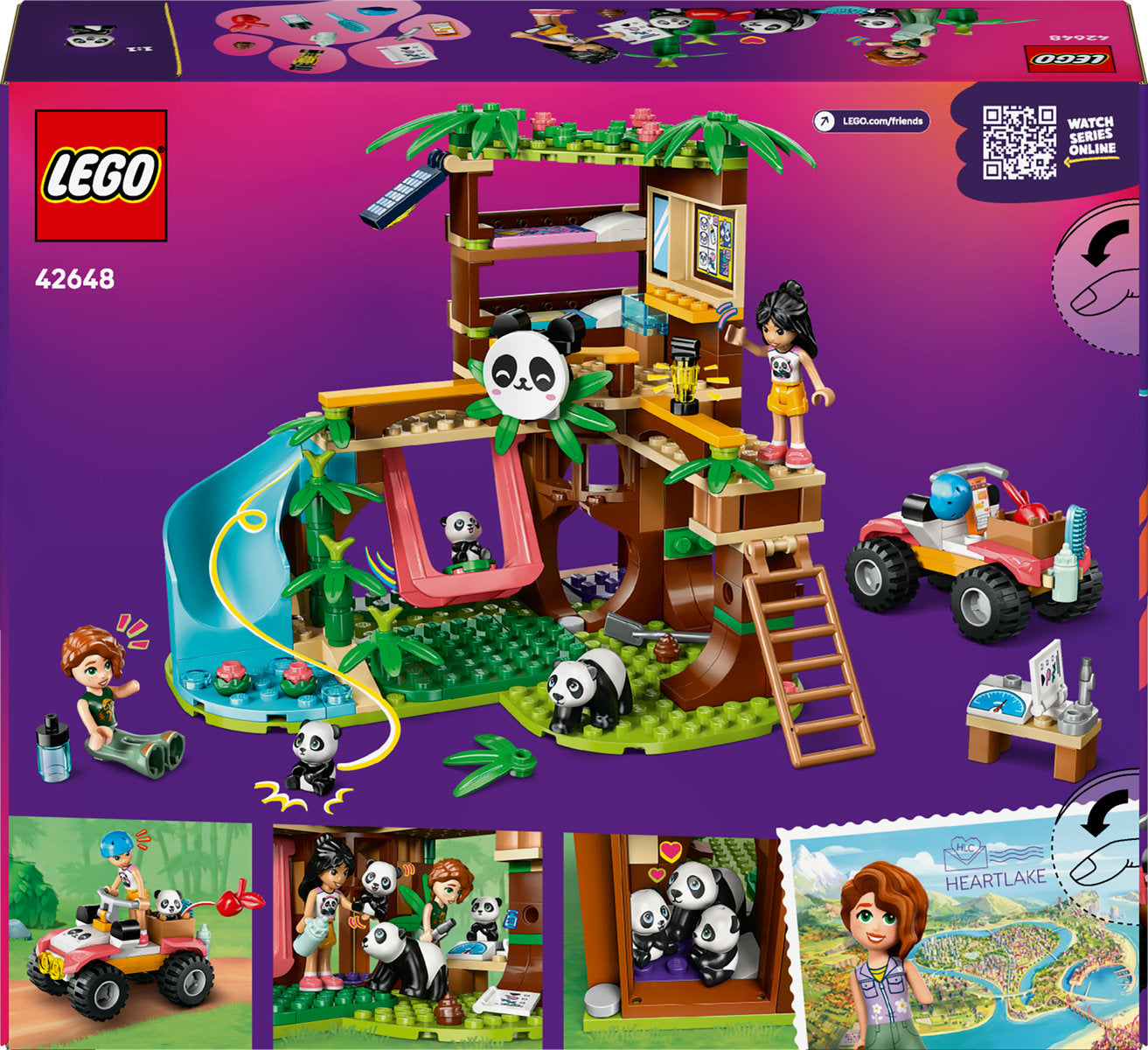 LEGO Friends Panda Sanctuary Animal Care Building Set Toy 42648