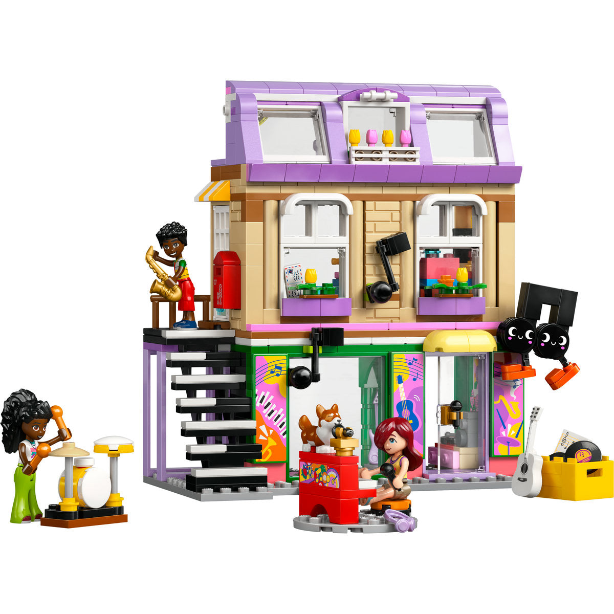LEGO Friends Music Shop & Apartment Building Set Pretend-Play Toy 42653