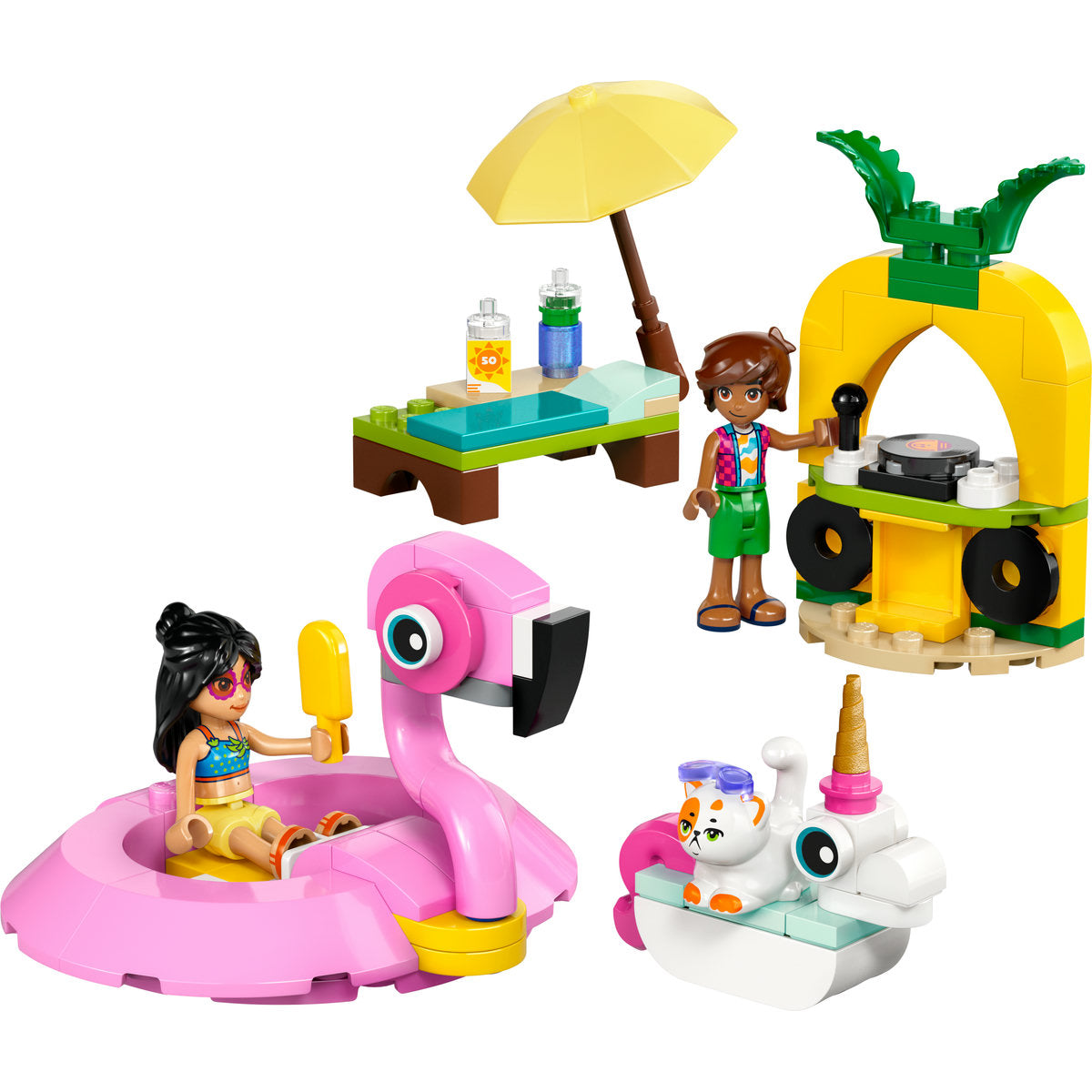 LEGO Friends Unicorn & Flamingo Pool Party Toy Building Set 42658