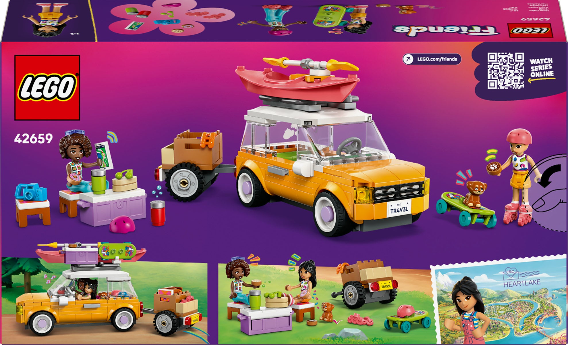 LEGO Friends Friendship Road-Trip Travel Car Building Set 42659