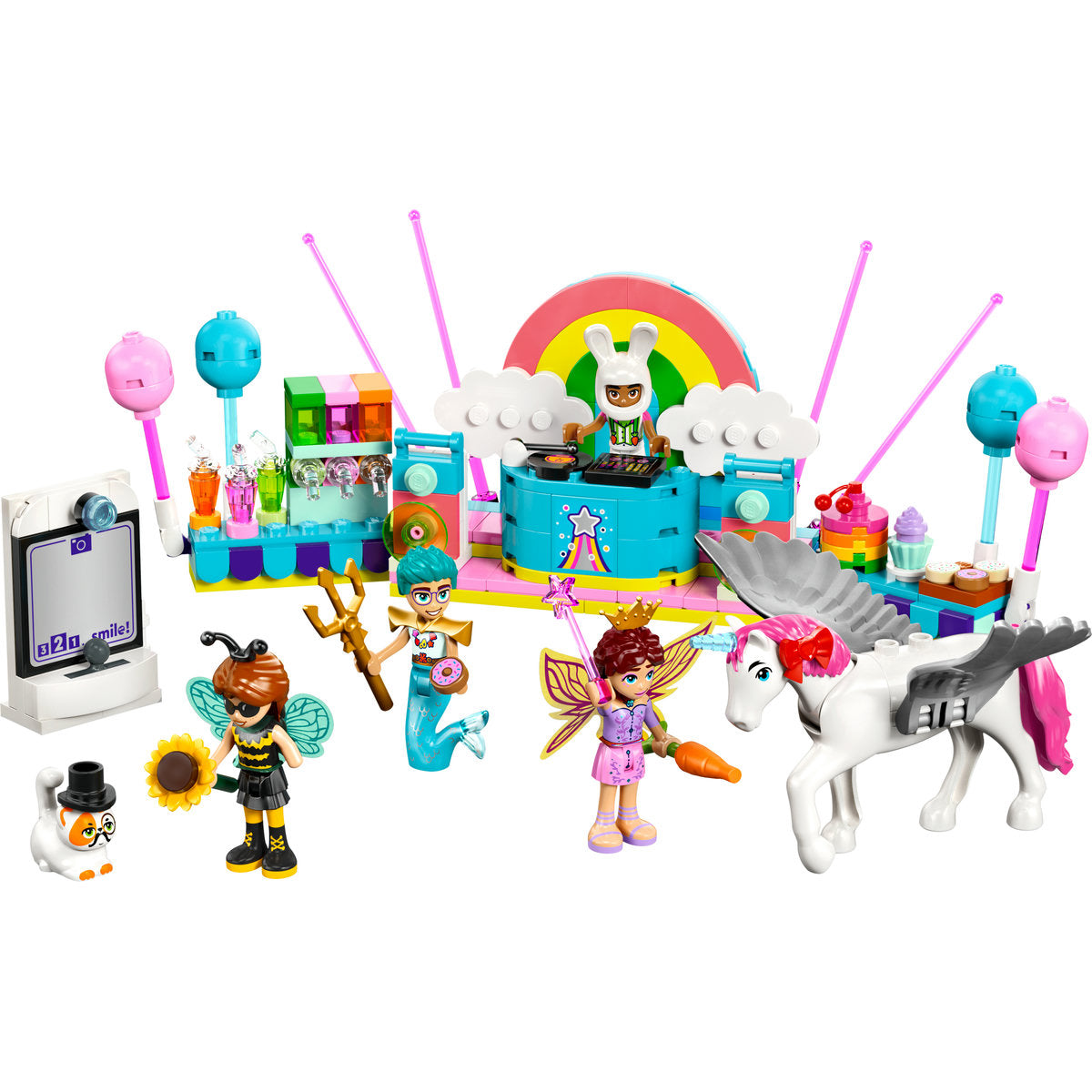 LEGO Friends Costume Party with Unicorn & Fairy Pretend-Play Building Kit 42661