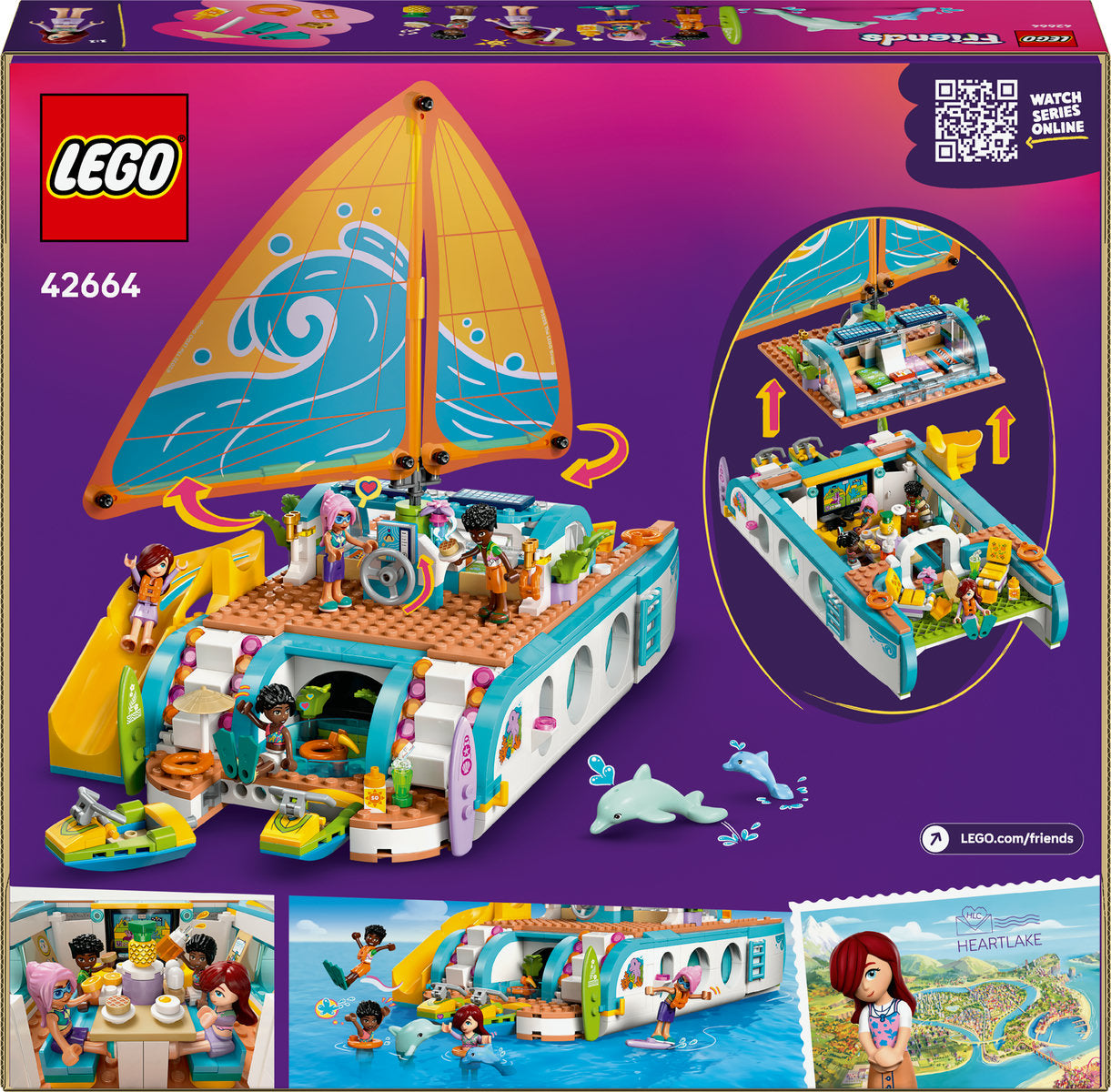 LEGO Friends Travel Boat Adventure Building Kit Role-Play Toy 42664