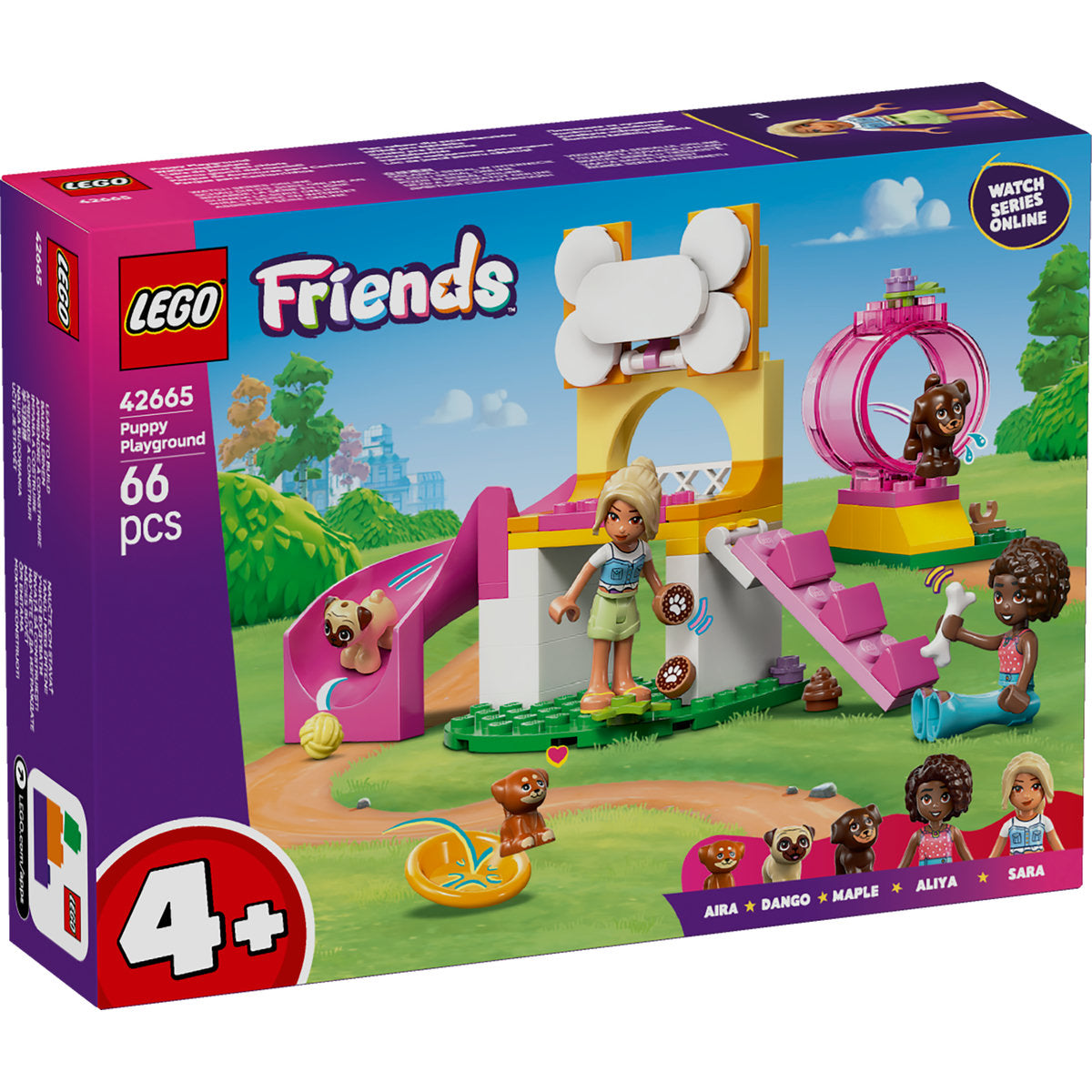 LEGO Friends Puppy Playground Building Kit, Dog Toy for Pretend Play 42665