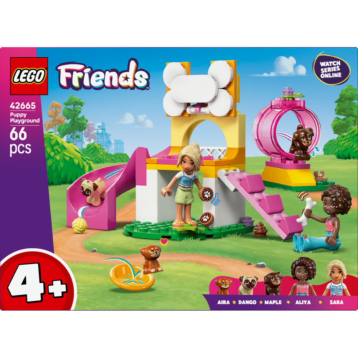 LEGO Friends Puppy Playground Building Kit, Dog Toy for Pretend Play 42665