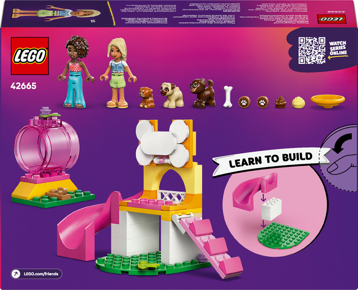 LEGO Friends Puppy Playground Building Kit, Dog Toy for Pretend Play 42665