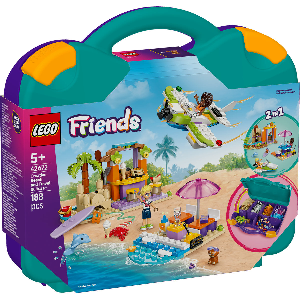 LEGO Friends Creative Beach and Travel Suitcase Buildable 42672