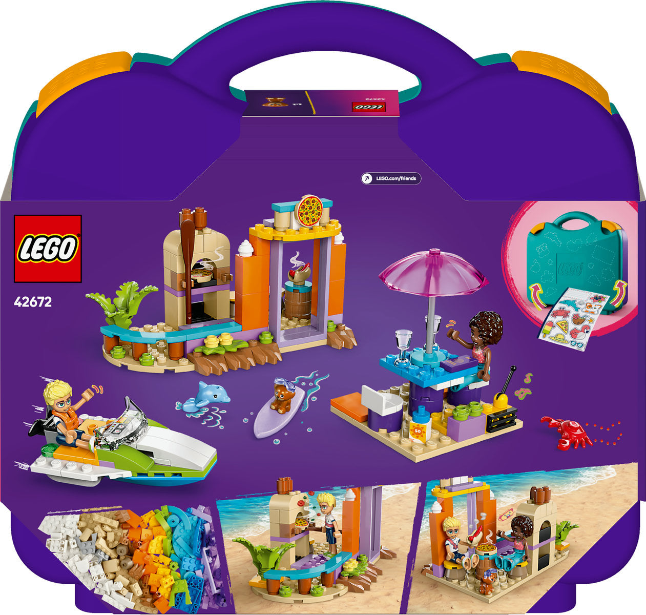 LEGO Friends Creative Beach and Travel Suitcase Buildable 42672