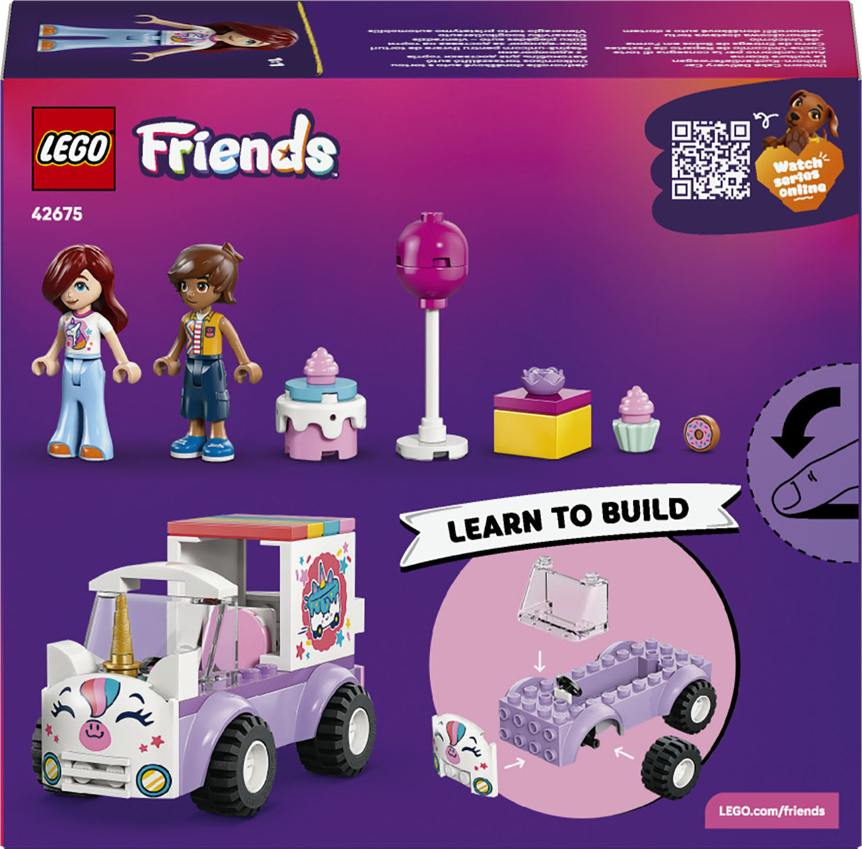 LEGO Friends Unicorn Cake Delivery Car Toy 42675