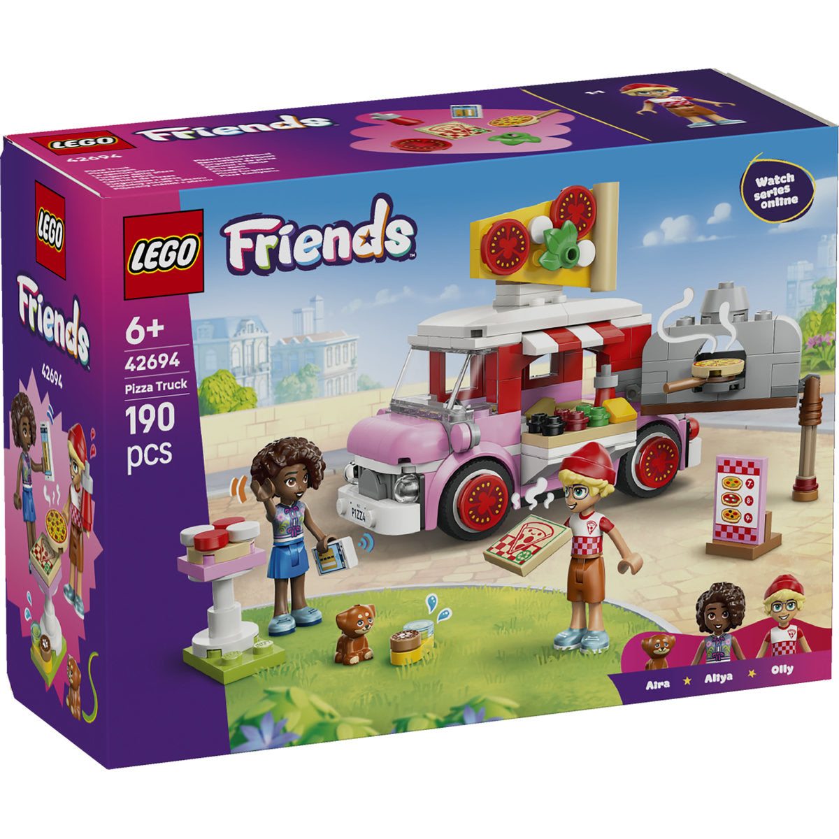 LEGO Friends Pizza Truck Play Food Building Set 42694