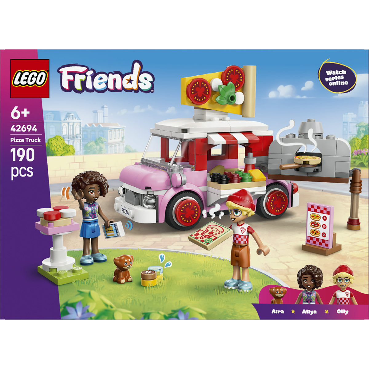 LEGO Friends Pizza Truck Play Food Building Set 42694