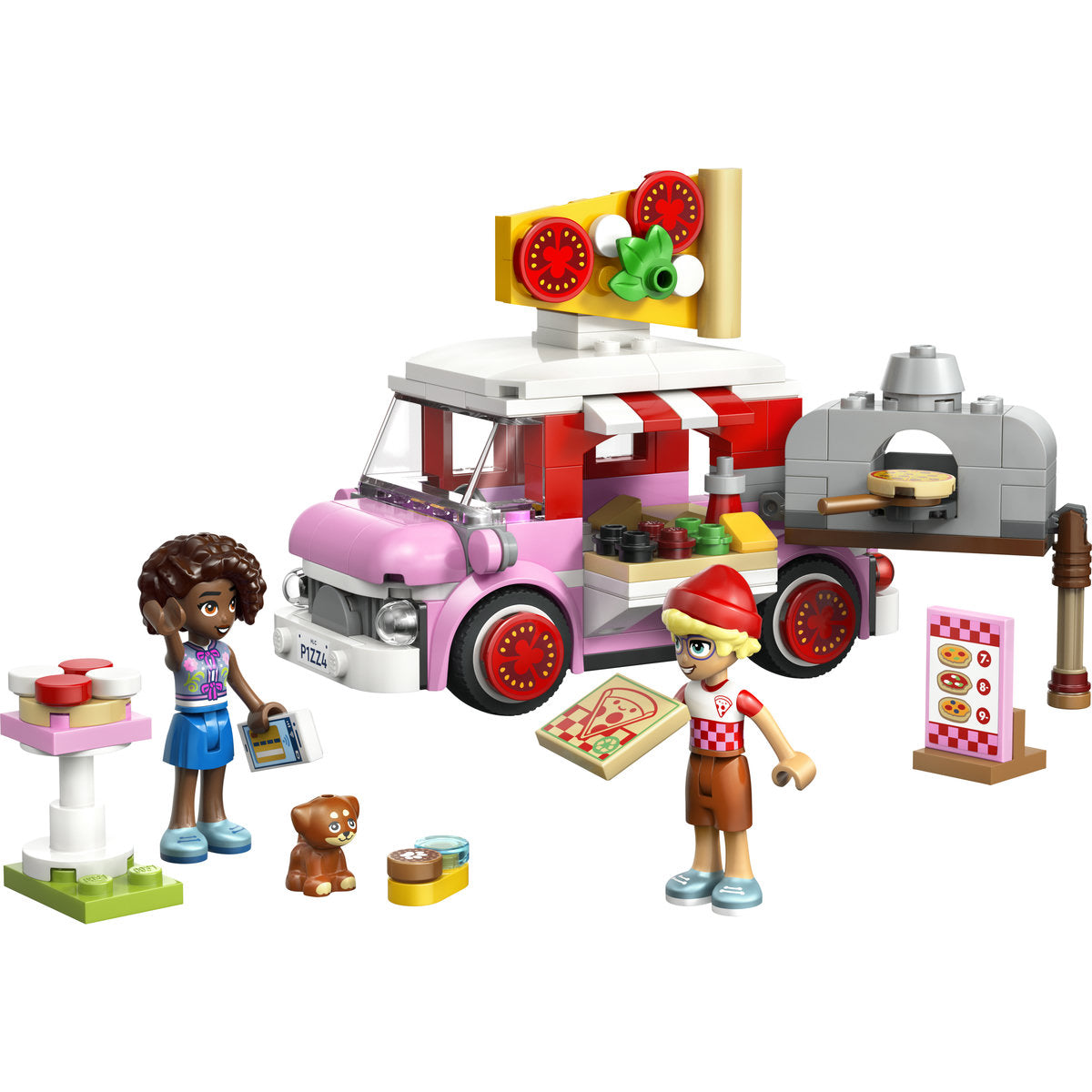 LEGO Friends Pizza Truck Play Food Building Set 42694