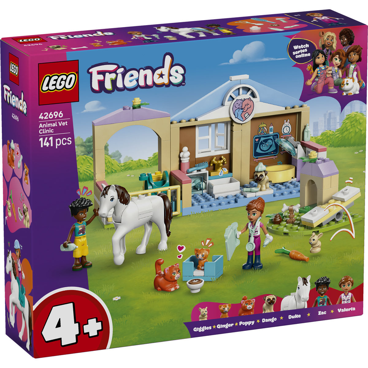 LEGO Friends Animal Vet Clinic Toy Playset 42696
