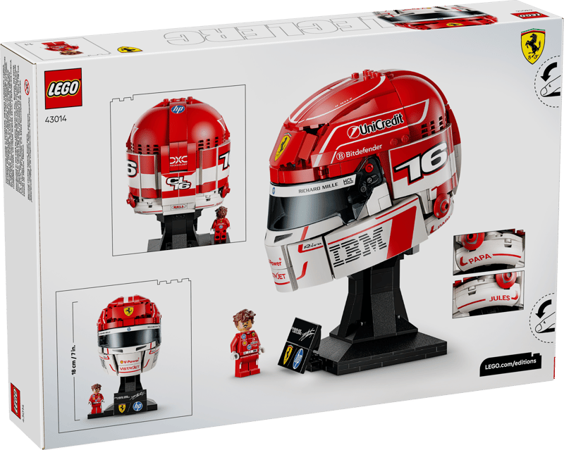 LEGO Editions Scuderia Ferrari HP Charles Leclerc Helmet Set 43014