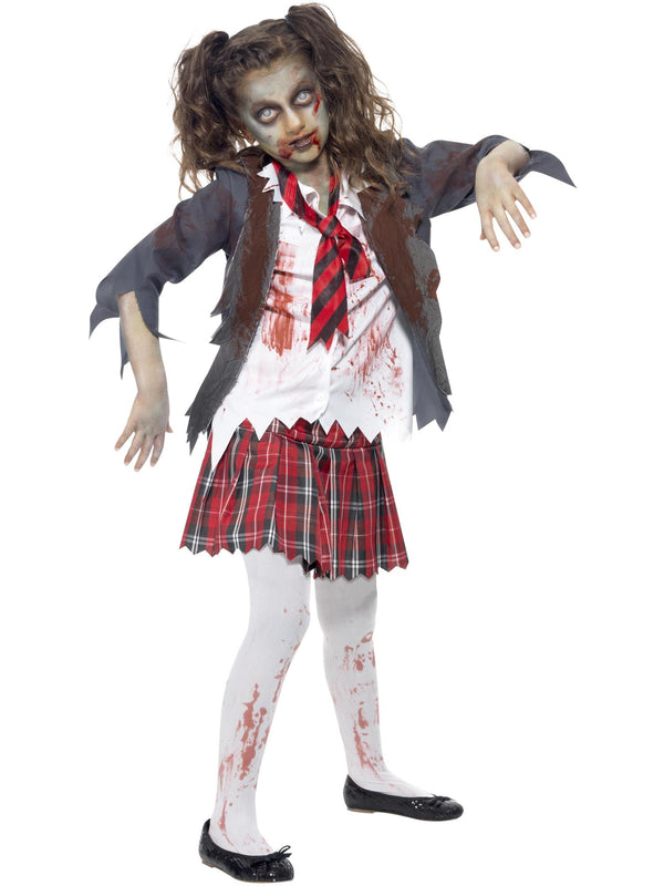 Large Zombie School Girl Costume