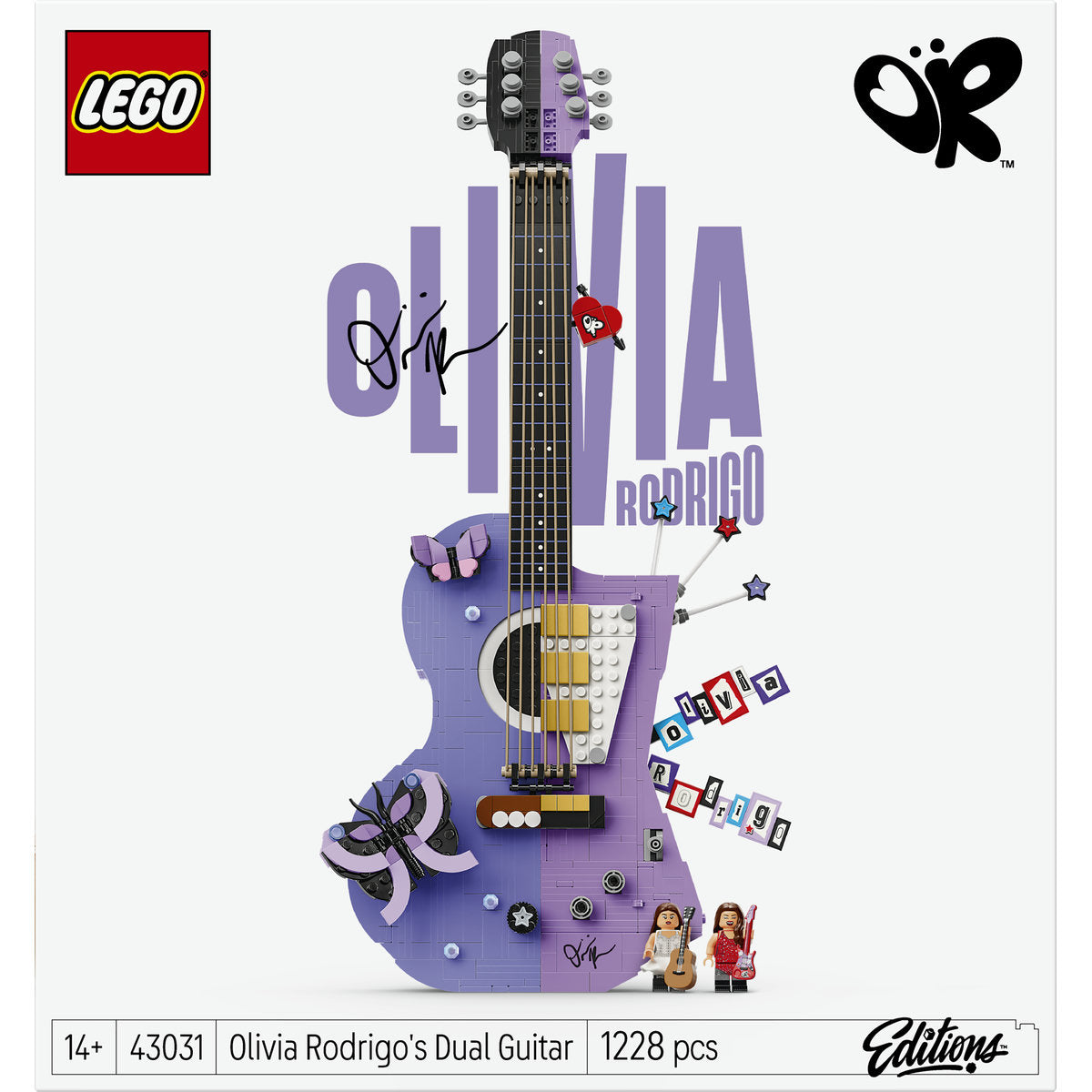 LEGO Editions Olivia Rodrigo Dual Guitar Building Set 43031