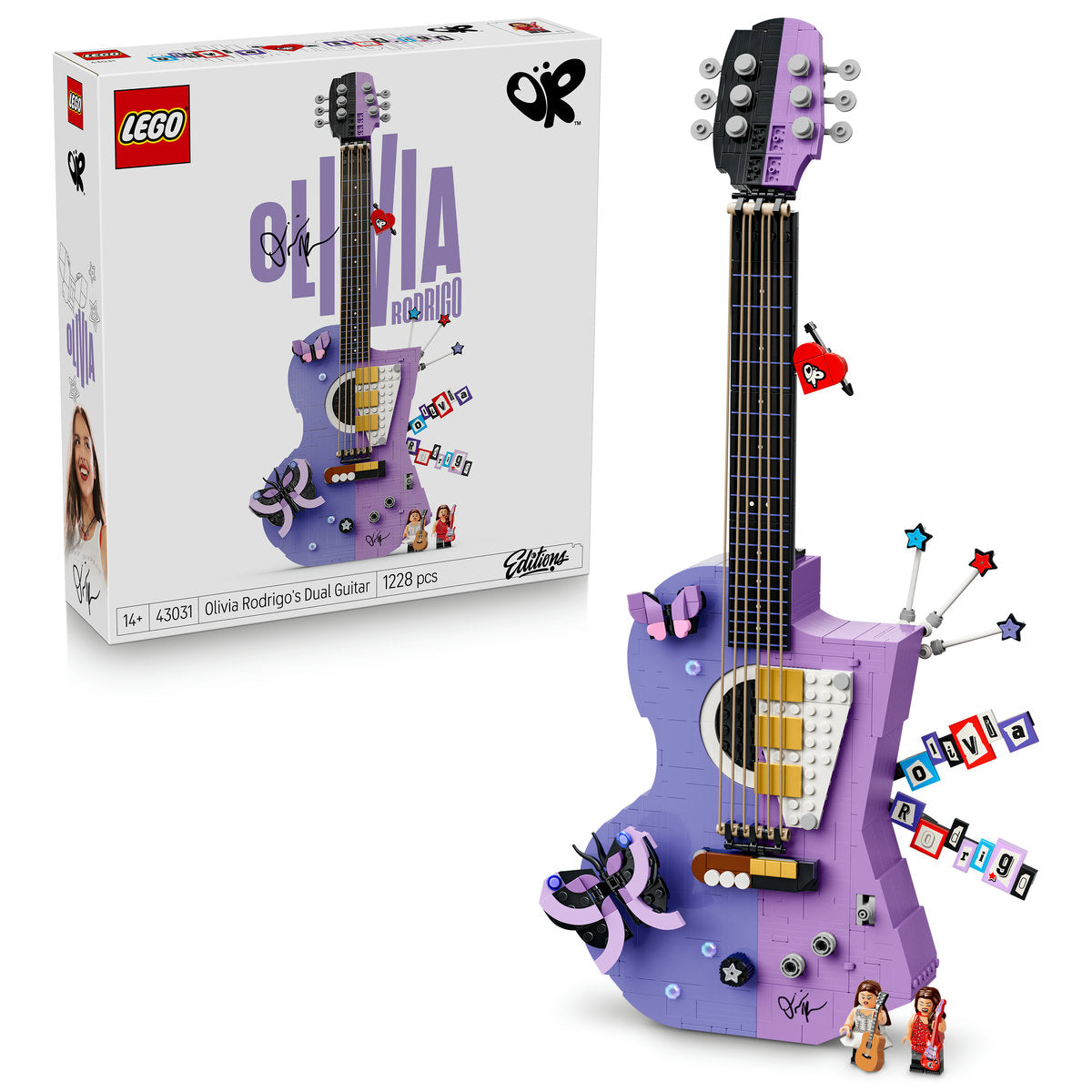 LEGO Editions Olivia Rodrigo Dual Guitar Building Set 43031