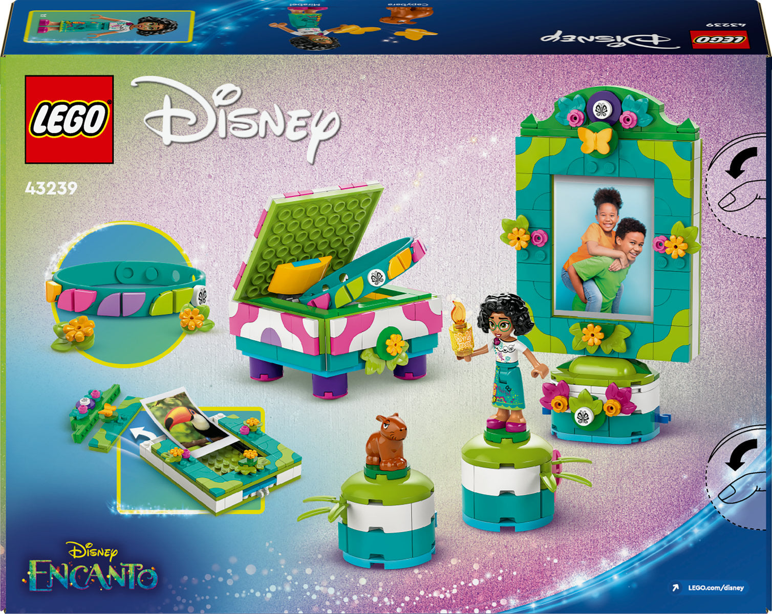 LEGO Disney Encanto Mirabel’s Photo Frame and Jewellery Box 43239