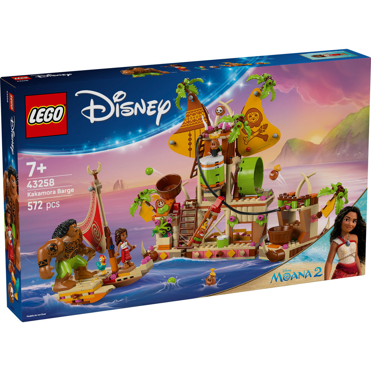 LEGO  Disney Moana 2 Kakamora Barge, Toy Building Set 43258