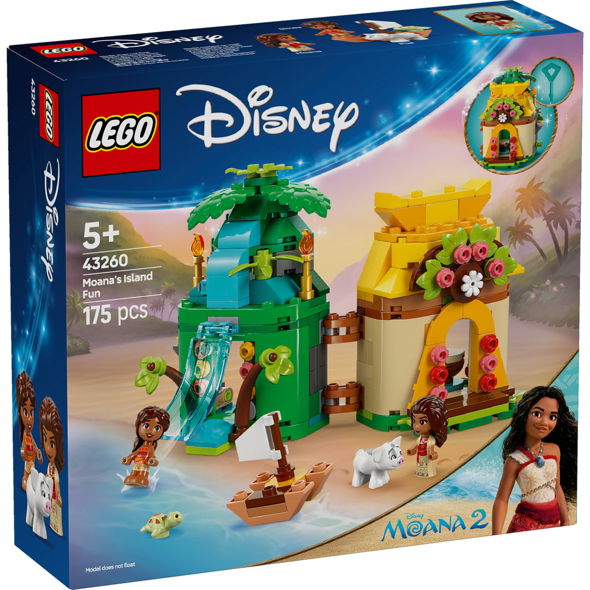 LEGO Disney Princess Moana’s Island Fun Set 43260
