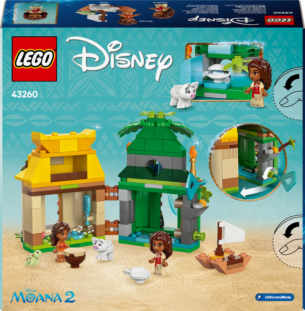 LEGO Disney Princess Moana’s Island Fun Set 43260