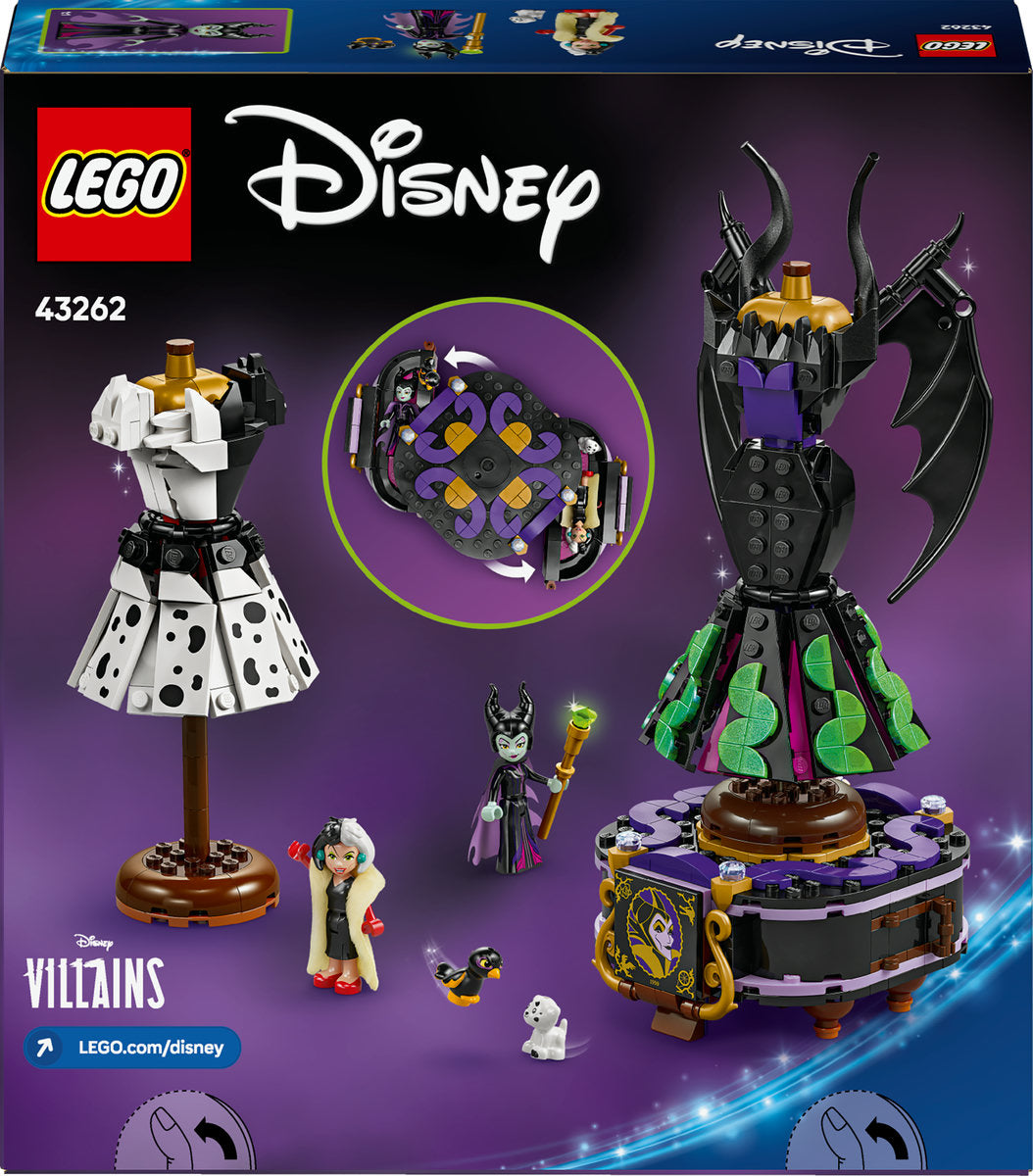 LEGO Disney Villains Maleficent’s and Cruella De Vil’s Dresses 43262