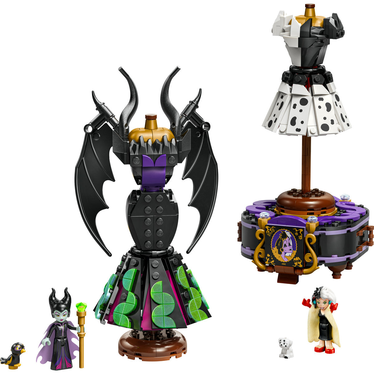 LEGO Disney Villains Maleficent’s and Cruella De Vil’s Dresses 43262
