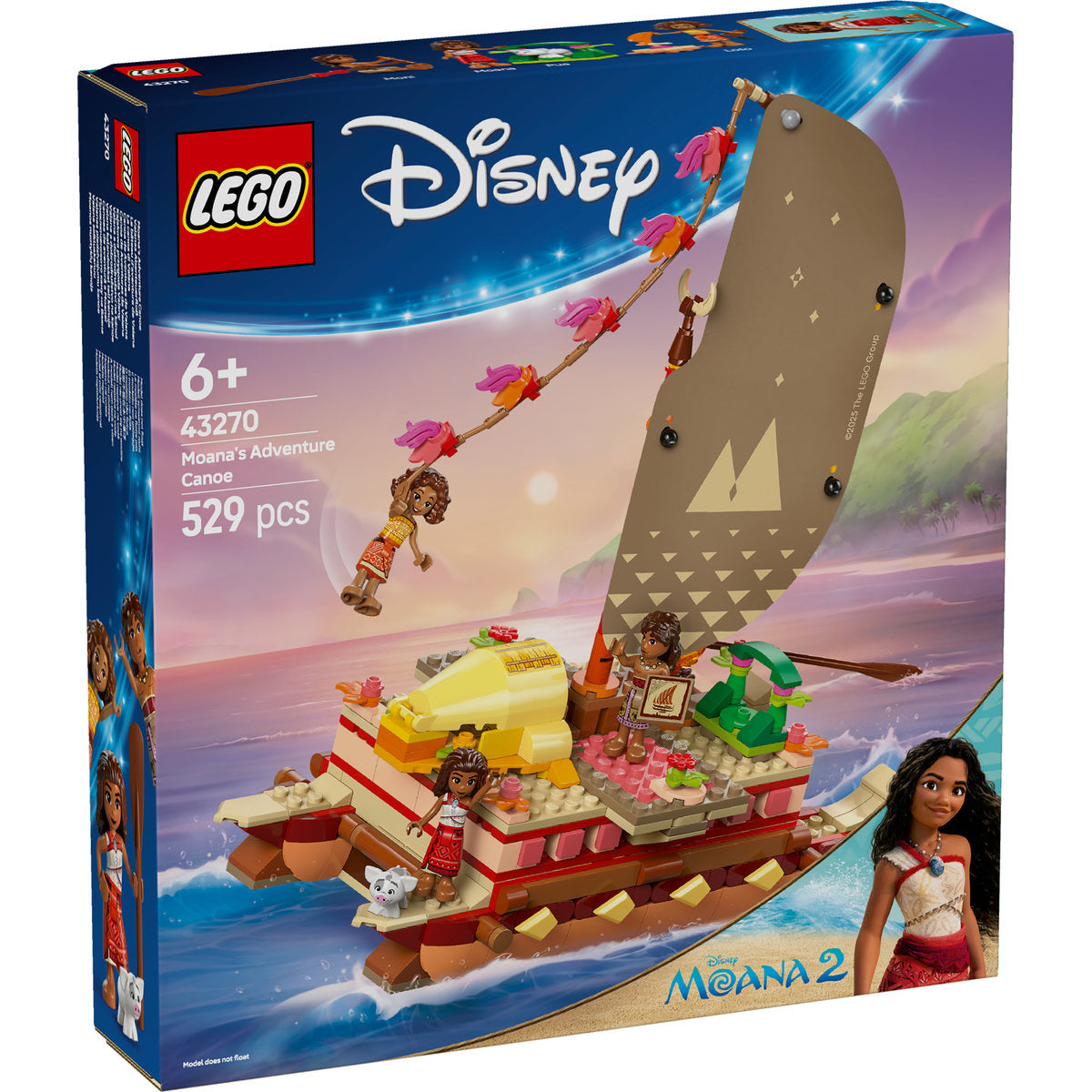 LEGO Disney Princess Moana’s Adventure Canoe 43270