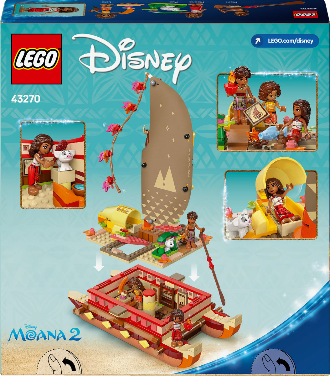 LEGO Disney Princess Moana’s Adventure Canoe 43270