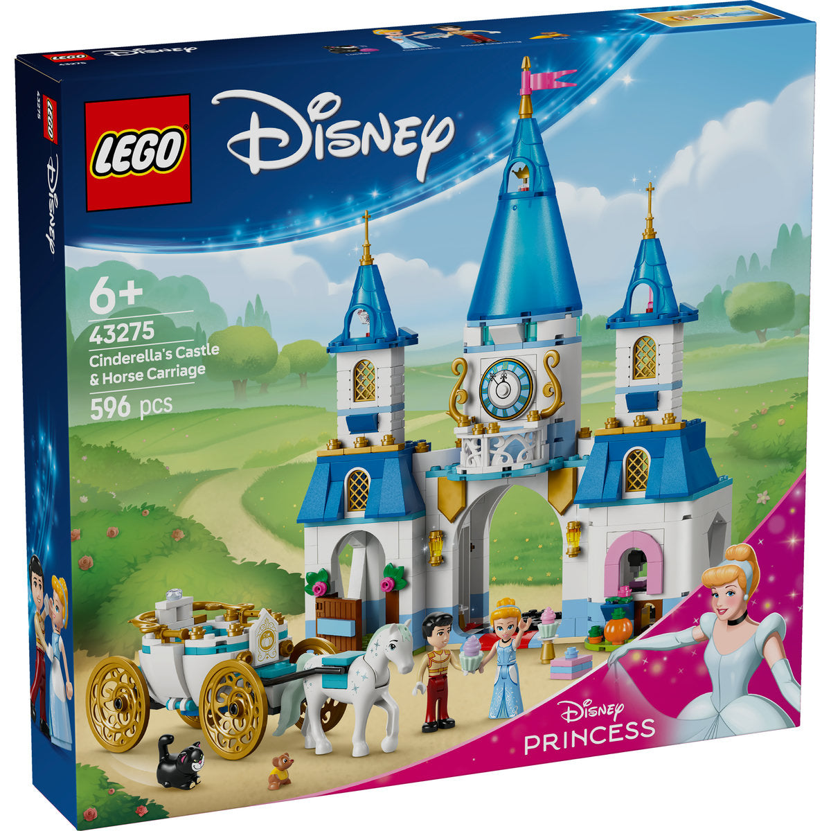 LEGO Disney Princess Cinderella’s Castle & Horse Carriage 43275