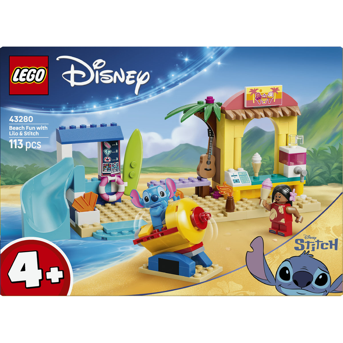LEGO Disney Lilo and Stitch Beach House Building Set 43280