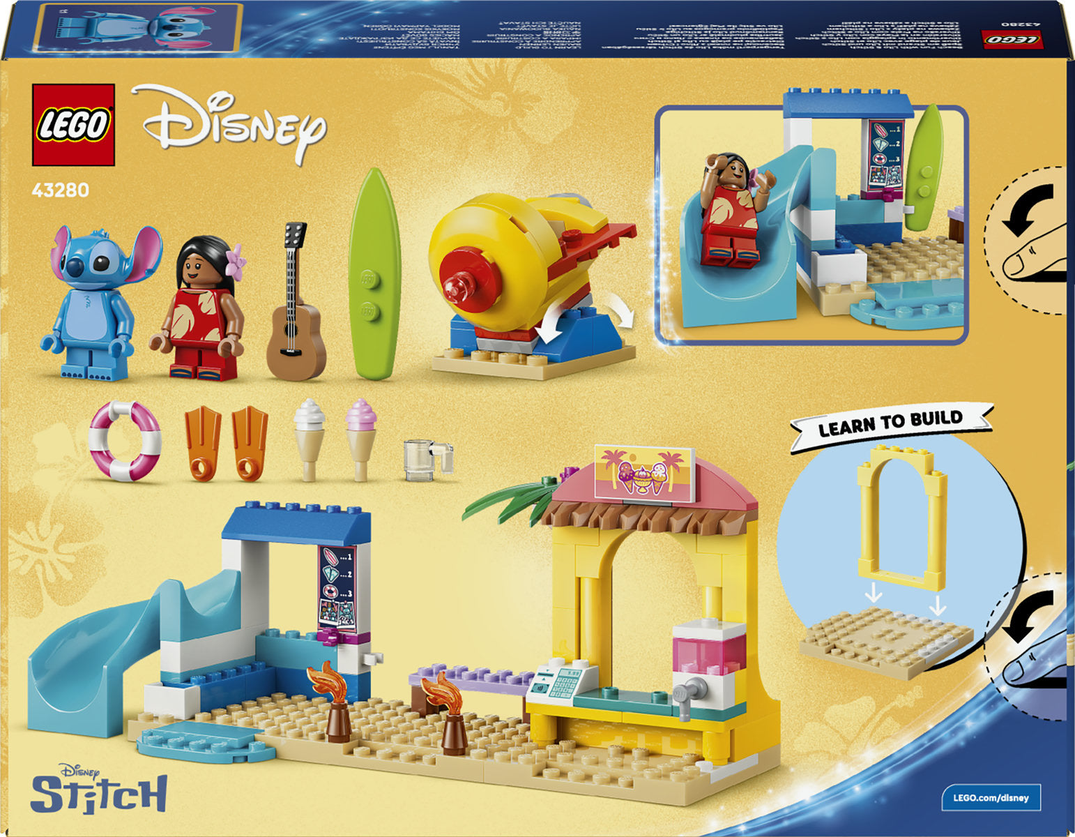 LEGO Disney Lilo and Stitch Beach House Building Set 43280