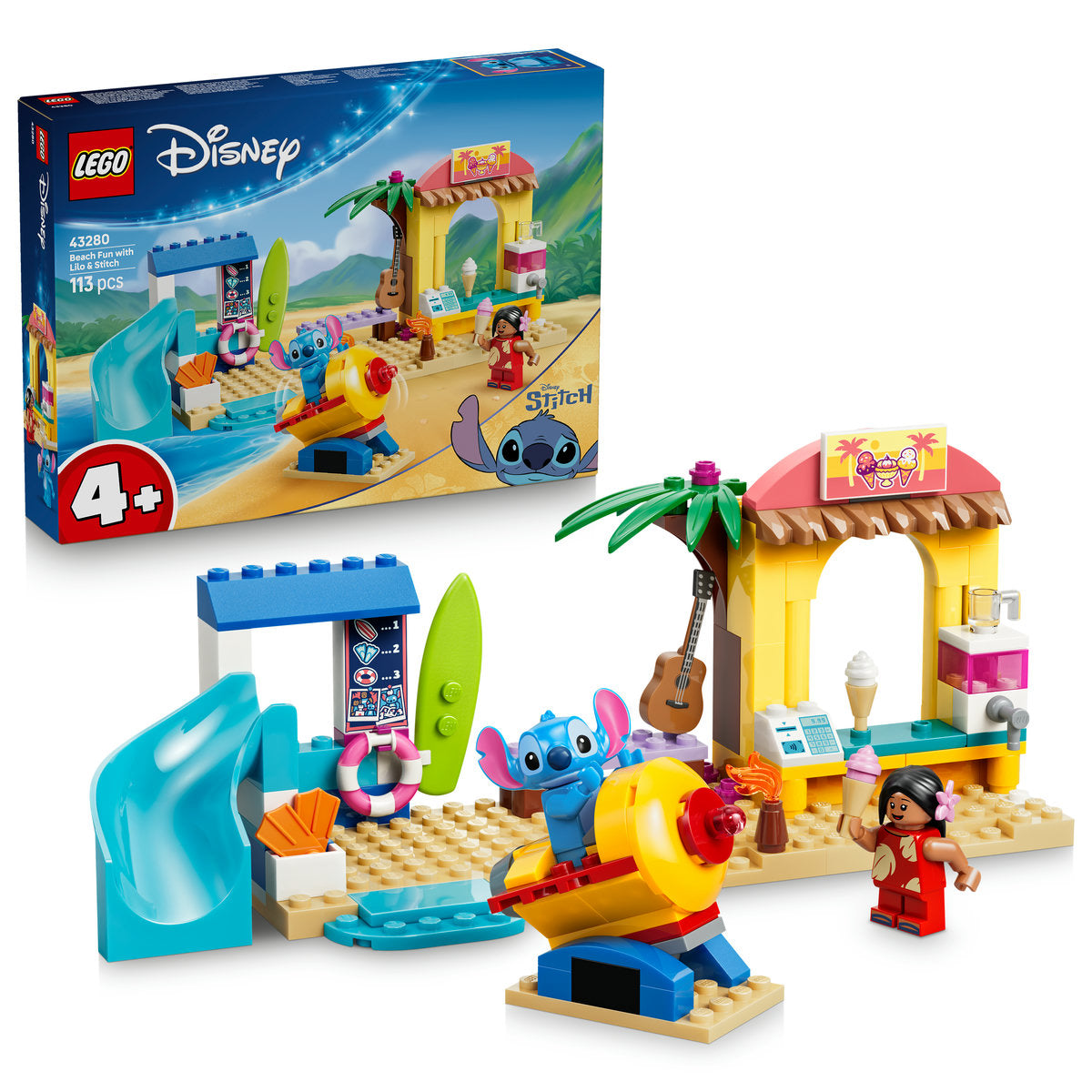 LEGO Disney Lilo and Stitch Beach House Building Set 43280